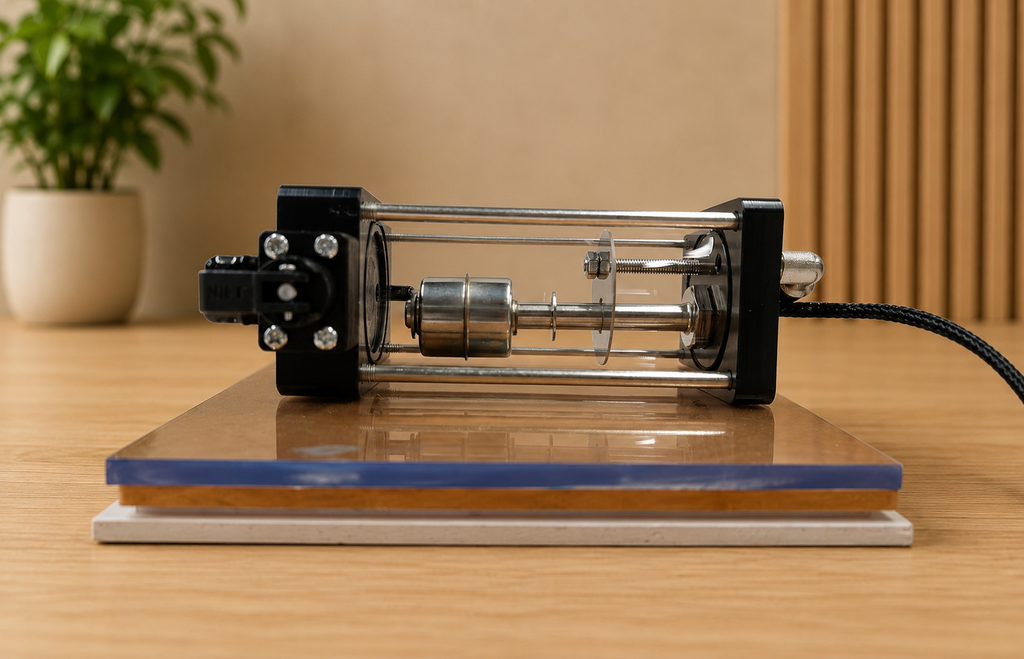 Single glass sub tank 90mm (aluminum 2 valves)