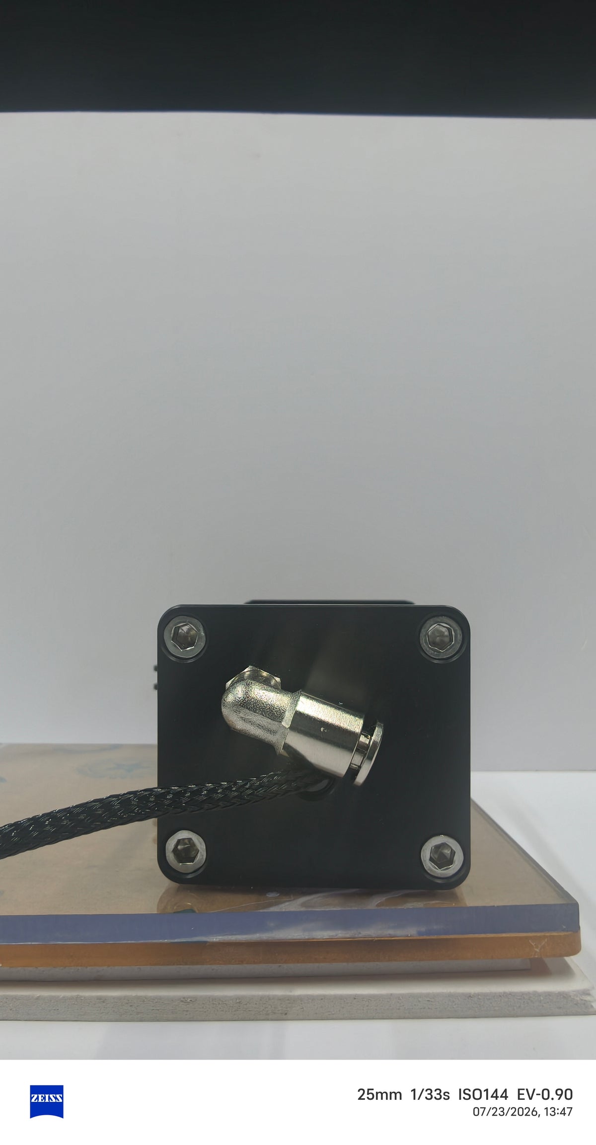 Single glass sub tank 90mm (aluminum 2 valves)