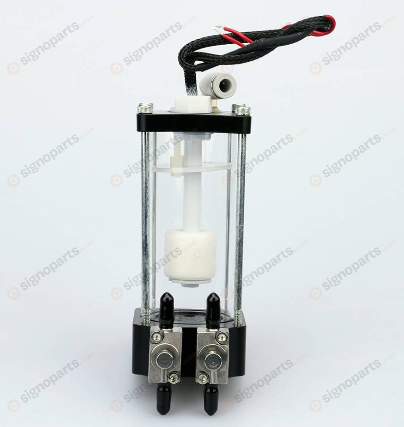 Single glass sub tank 90mm (aluminum 2 valves)